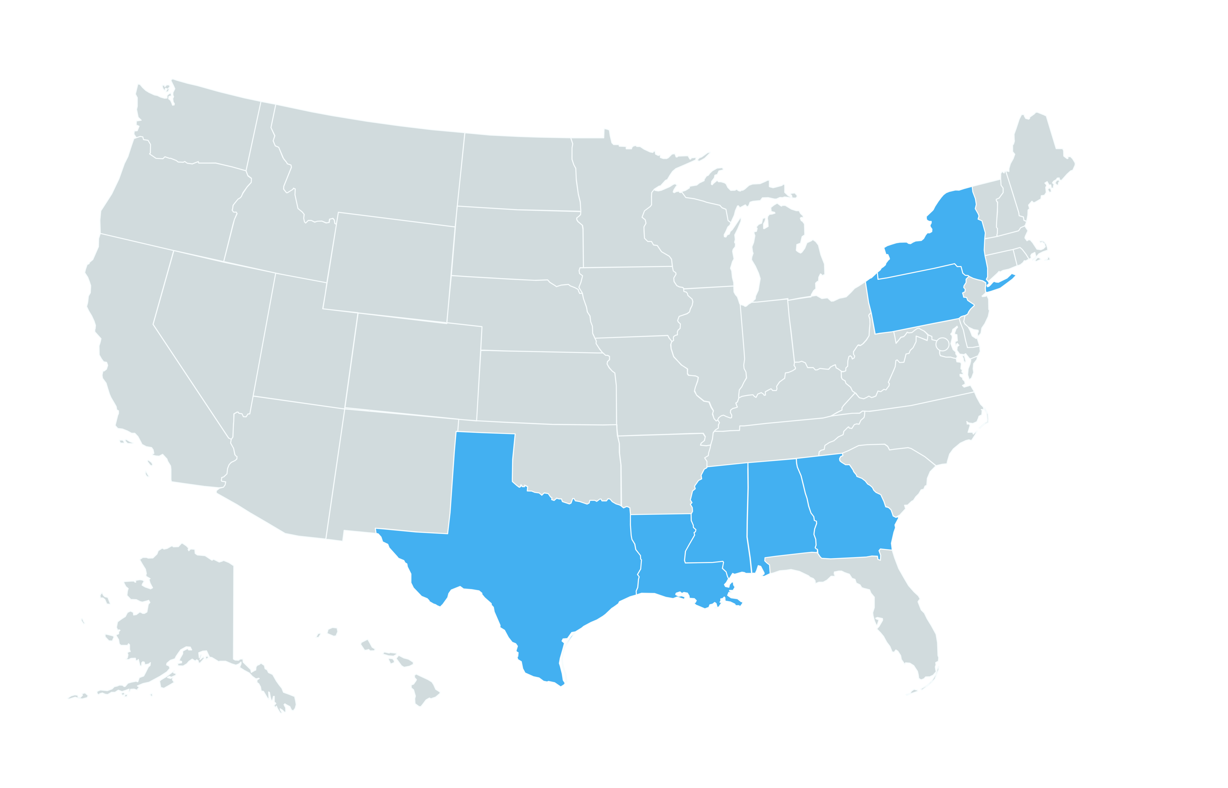 map of cornerstone regions